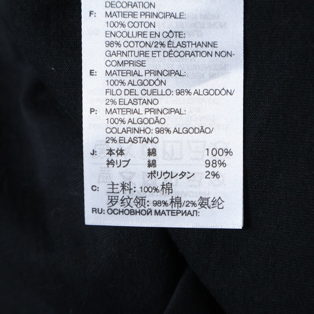 Y-3(ワイスリー) ロゴ Tシャツ 半袖 カットソー クルーネック ブラック 16C001