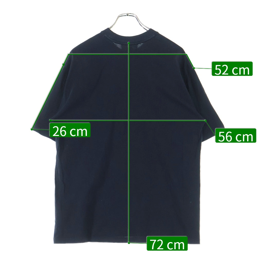 AMI Alexandre Mattiussi(アミアレクサンドルマテュッシ) フロントロゴ刺繍クルーネック半袖Tシャツ E22UTS003.725 ブラック