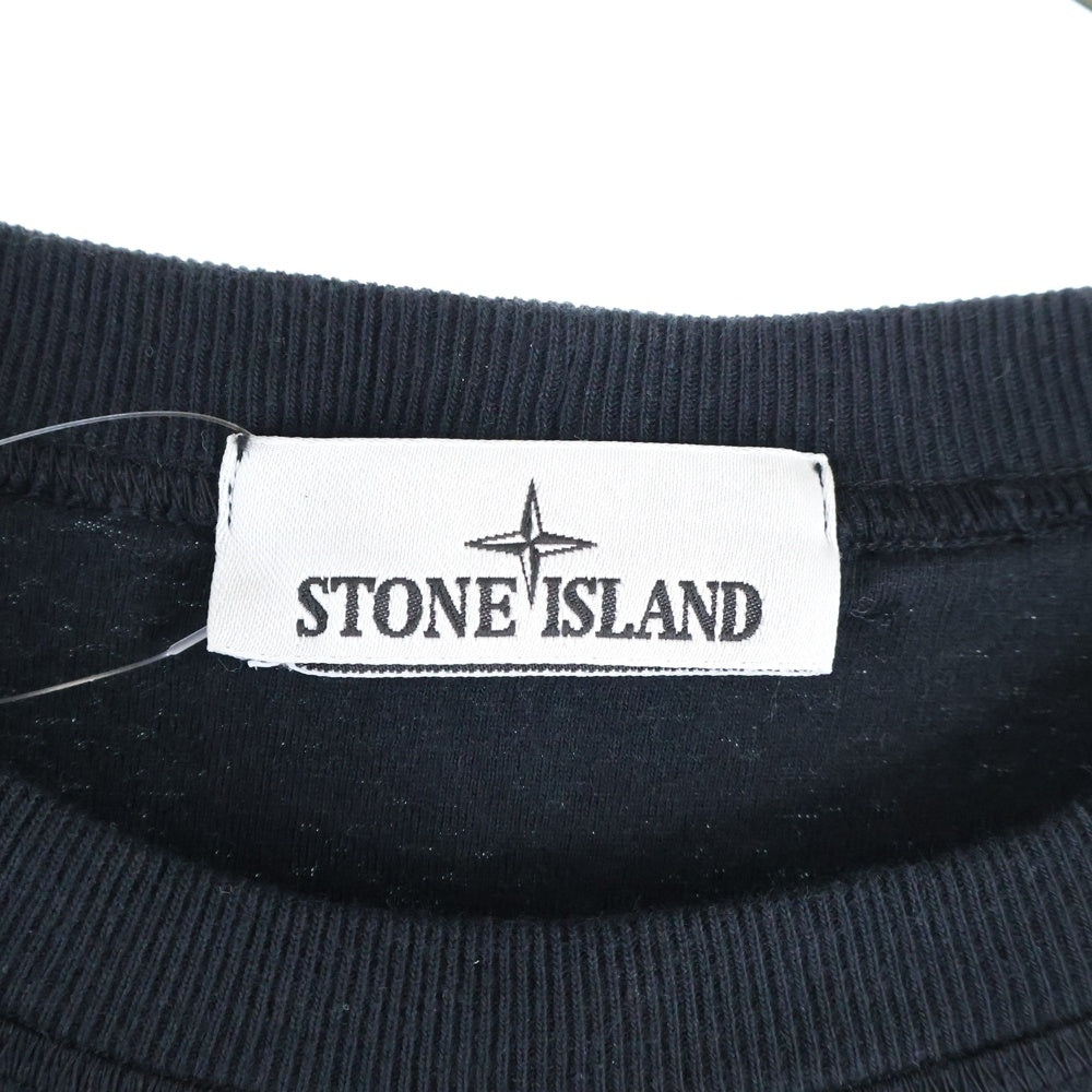 STONE ISLAND(ストーンアイランド) ORGANIC COTTON LONG SLEEVE TEE オーガニックコットン 長袖 Tシャツ ブラック 811521857