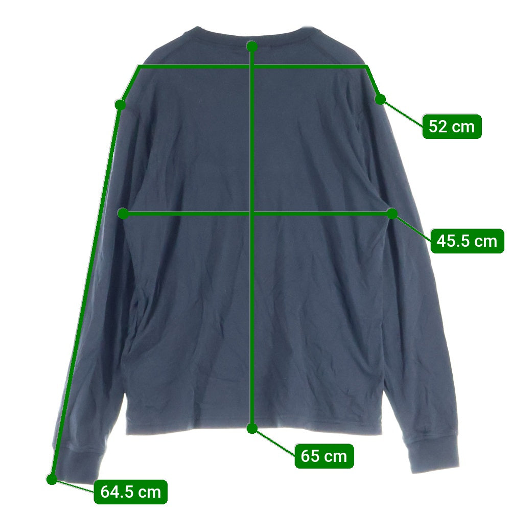 STONE ISLAND(ストーンアイランド) ORGANIC COTTON LONG SLEEVE TEE オーガニックコットン 長袖 Tシャツ ブラック 811521857