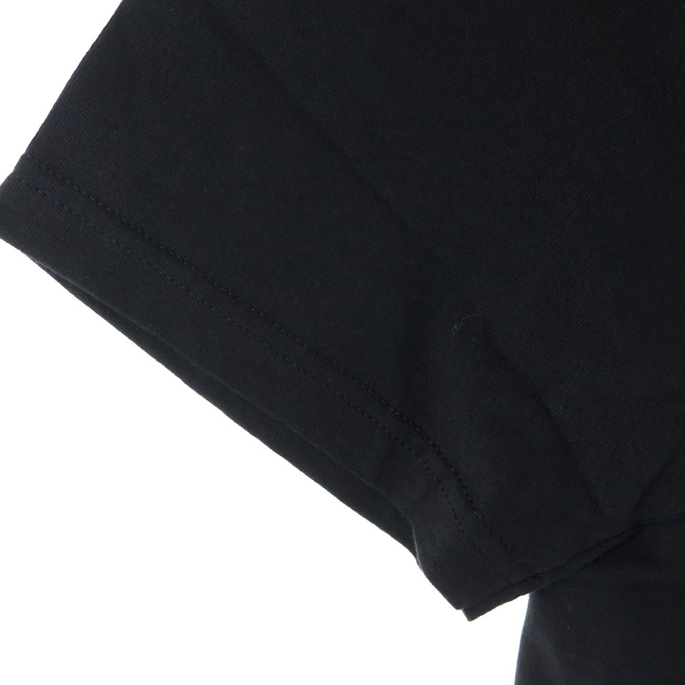 PORKCHOP(ポークチョップ) ×MASSES FLYING WEEL 両面プリント クルーネック 半袖Tシャツ ブラック