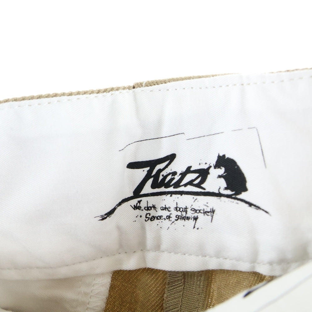 RATS(ラッツ) 24AW SPOT ARCHIVE 復刻 Way of life 24'SPP-0701 コットン ストレートパンツ ベージュ