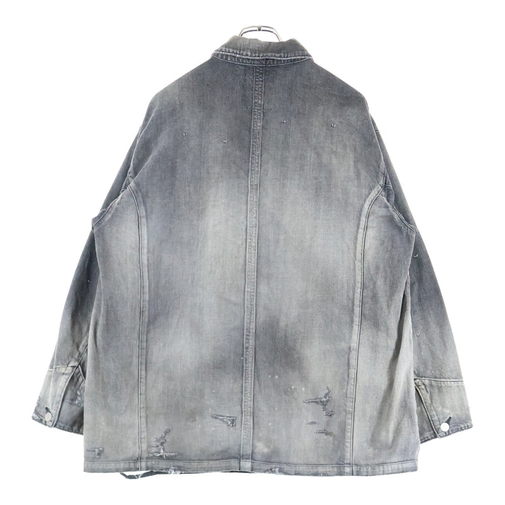 ANCELLM(アンセルム) 25SS DENIM COVERALL デニム カバーオール グレー ANC-JK44-A