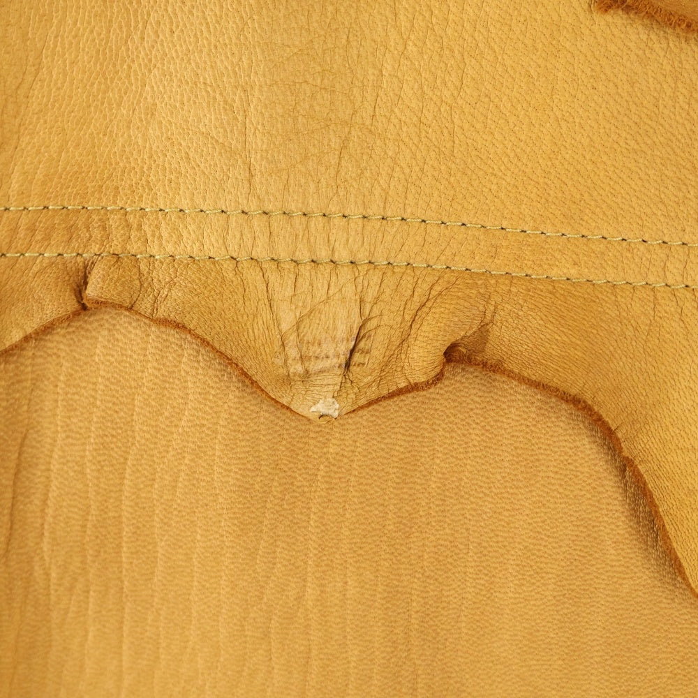 GOOD KARMA DEVELOPMENT(グッドカルマ ディベロップメント) DAVE ディアスキン レザー シャツジャケット キャメル