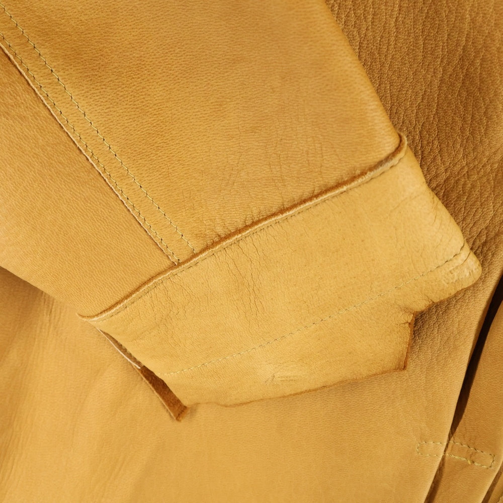 GOOD KARMA DEVELOPMENT(グッドカルマ ディベロップメント) DAVE ディアスキン レザー シャツジャケット キャメル