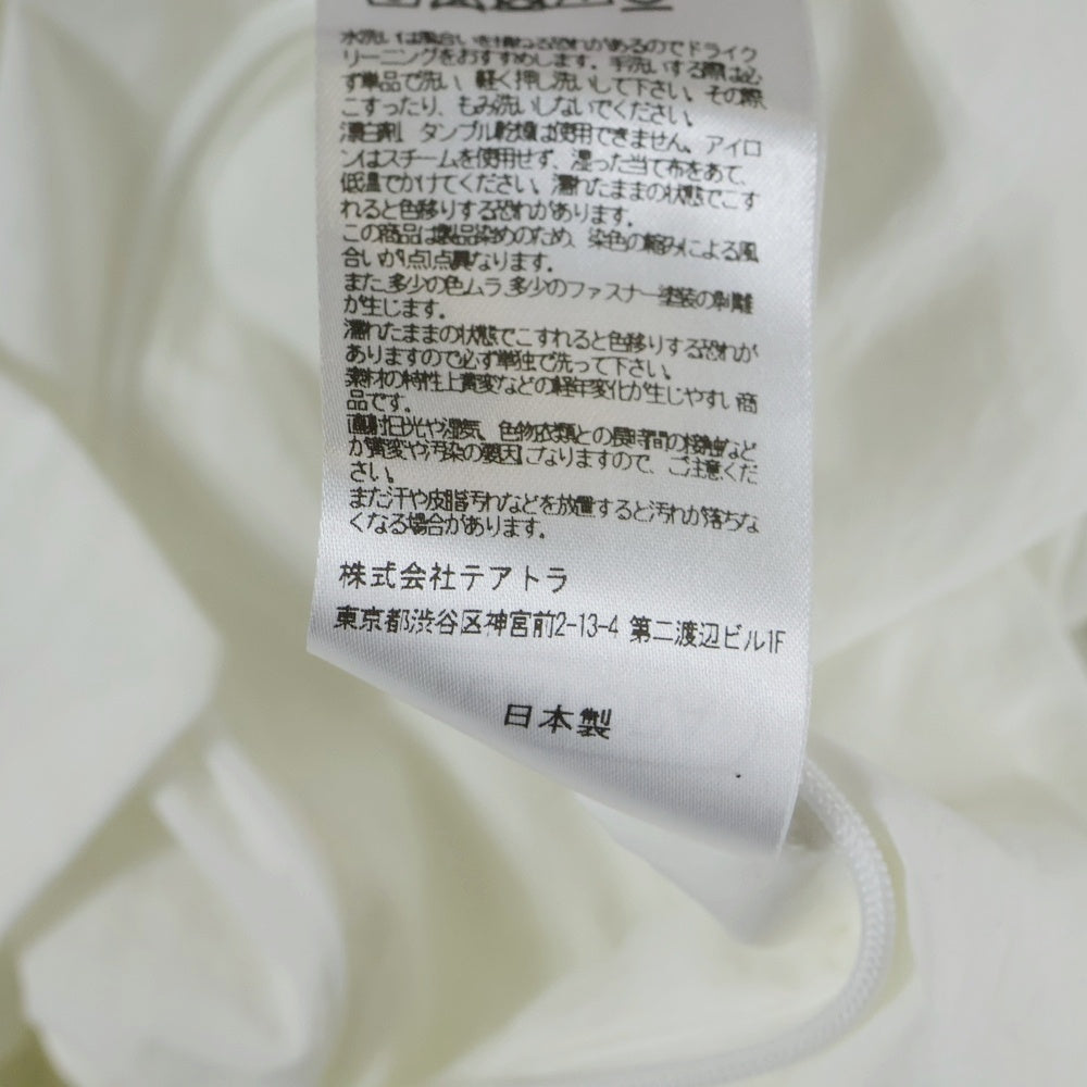 TEATORA(テアトラ) SOUVENIR HUNTER ナイロン フード付き ジャケット ホワイト TT-104SL-P