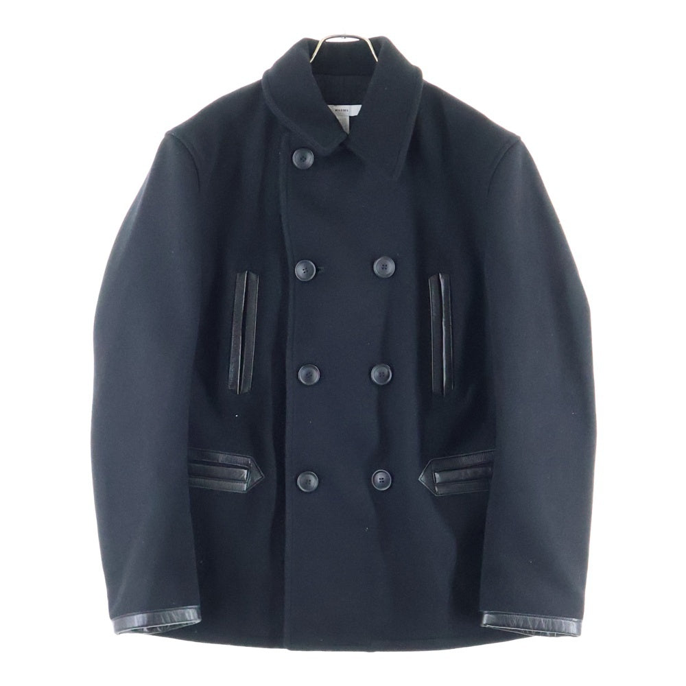 masses wool coat マシス　ウール　コート MASSES(マシス) 24AW P COAT ウール P コート ブラック – WASTE_NOT by