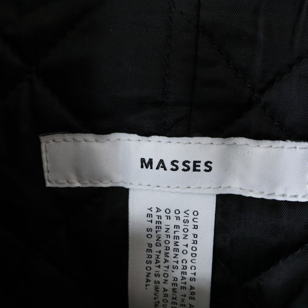 MASSES(マシス) 24AW P COAT ウール P コート ブラック