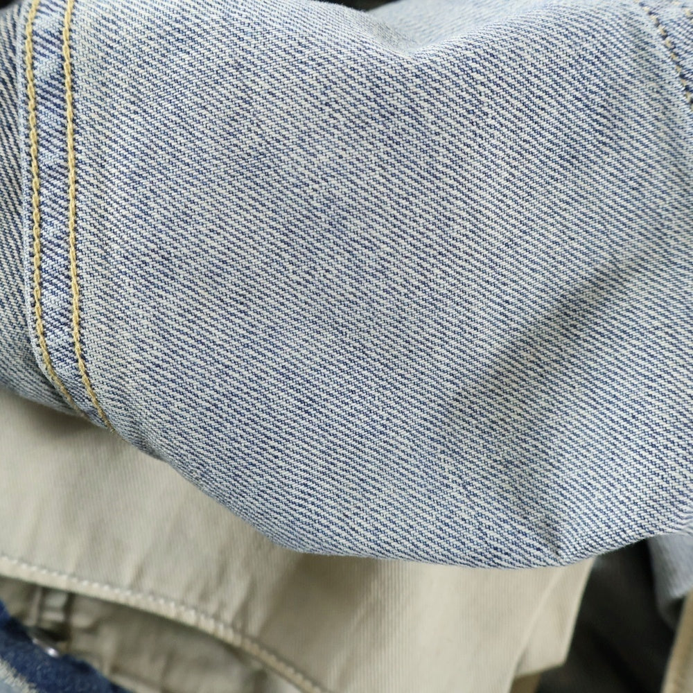 A.PRESSE(アプレッセ) No.22 Washed Wide Denim Pants ウォッシュ加工 ストレートデニムパンツ インディゴ AP-4003