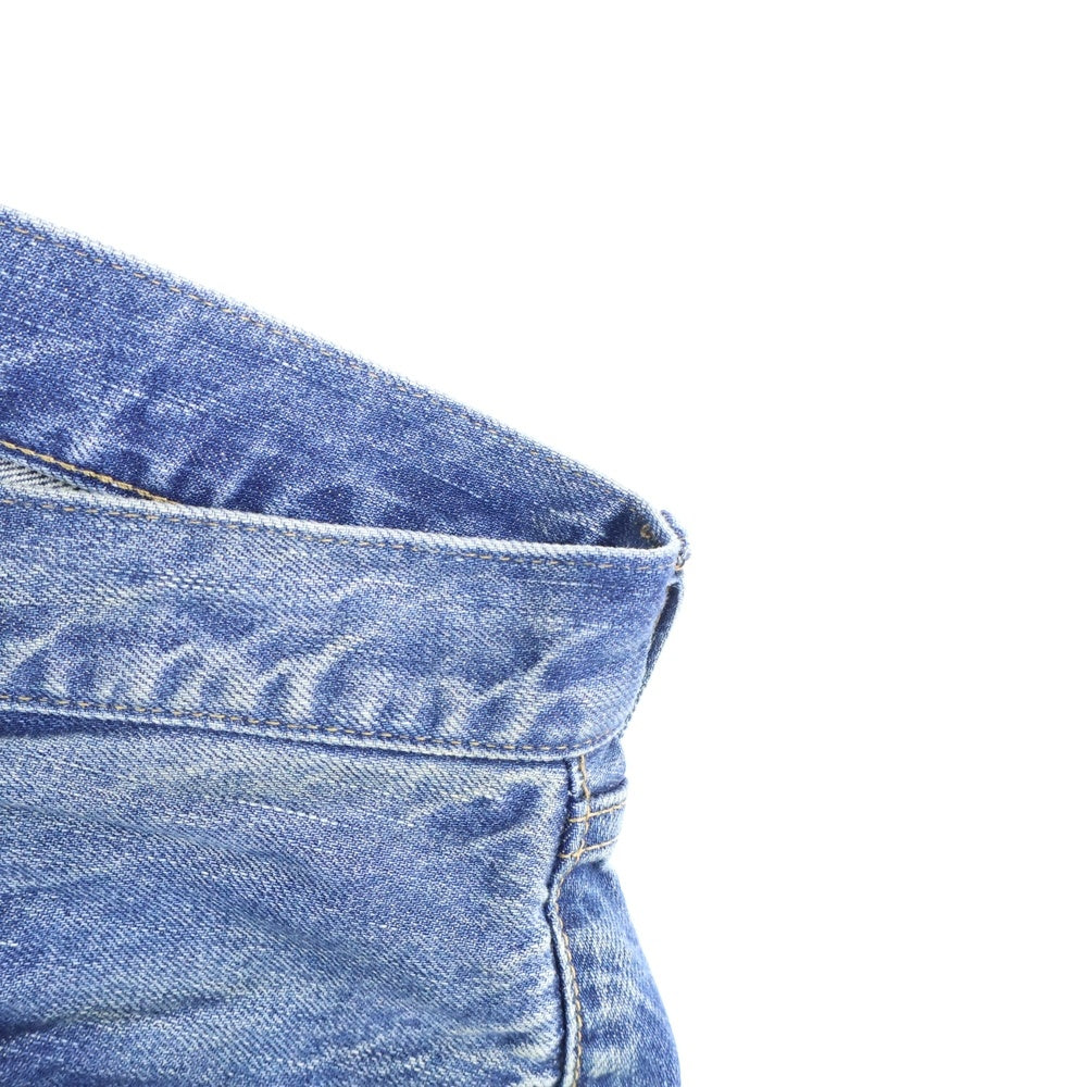 A.PRESSE(アプレッセ) Washed Denim Pants E BLEACH ウォッシュ加工 ストレート デニムパンツ インディゴ AP-4004