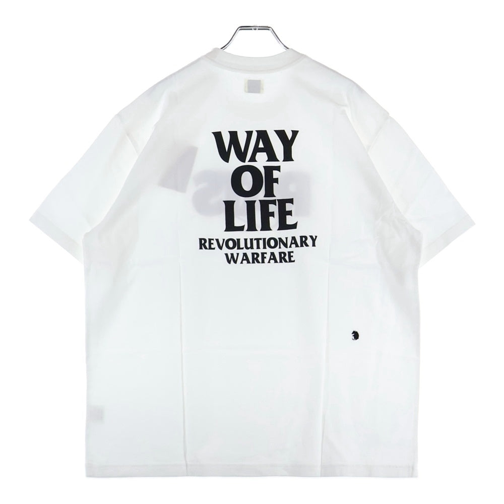 RATS(ラッツ) BOX LOGO WAY OF LIFE TEE フロントロゴプリント クルーネック 半袖Tシャツ ホワイト 24'SPT-0801