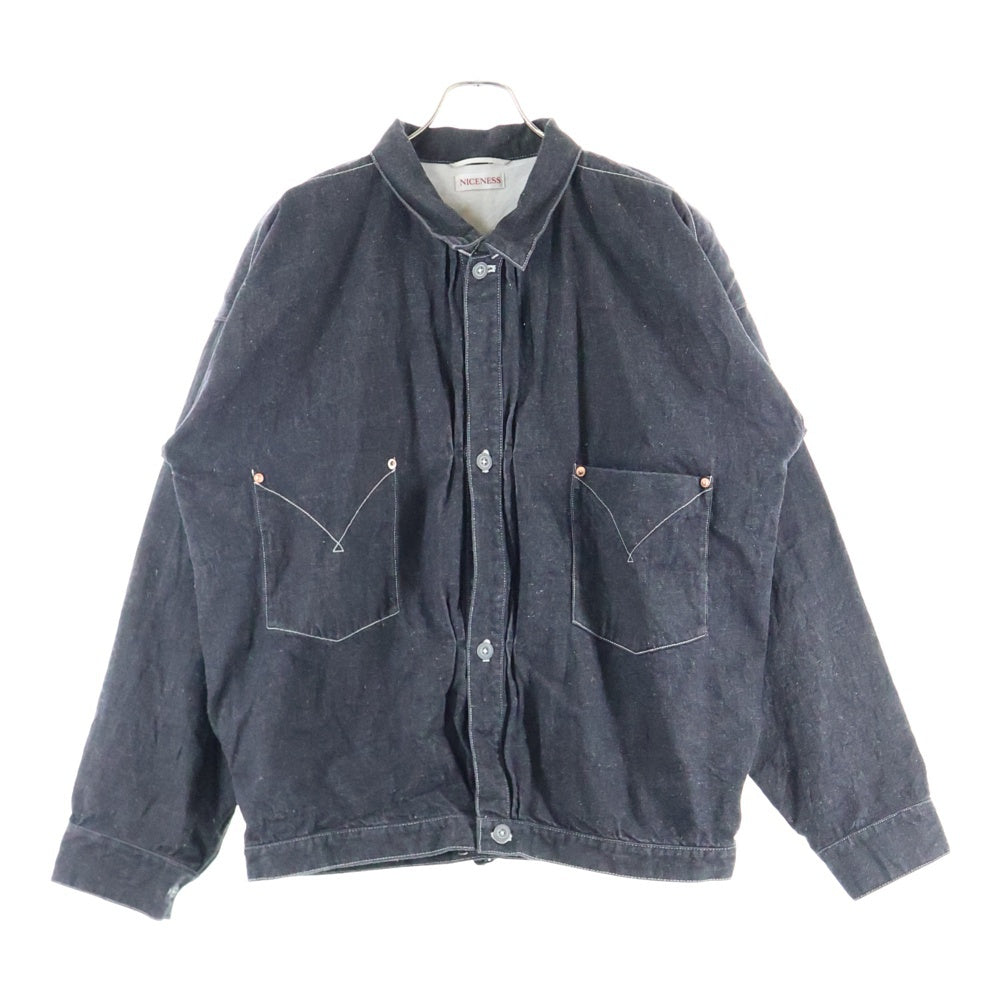 NICENESS(ナイスネス) 25SS IGGY デニム トラッカージャケット グレー NN-1701B15
