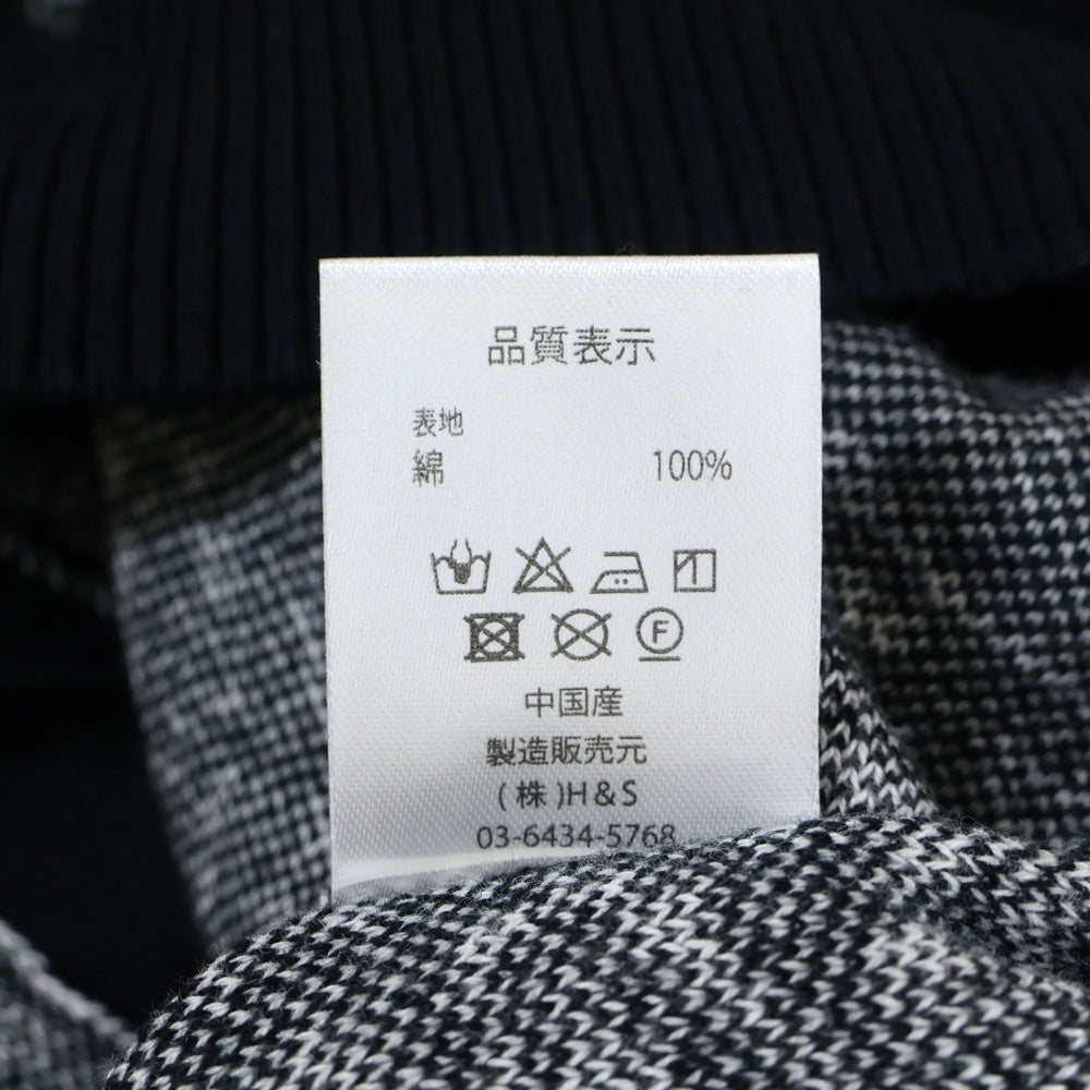 Hideandseek(ハイドアンドシーク) Total Pattern 総柄 コットン カーディガン ブラック HC-1006234