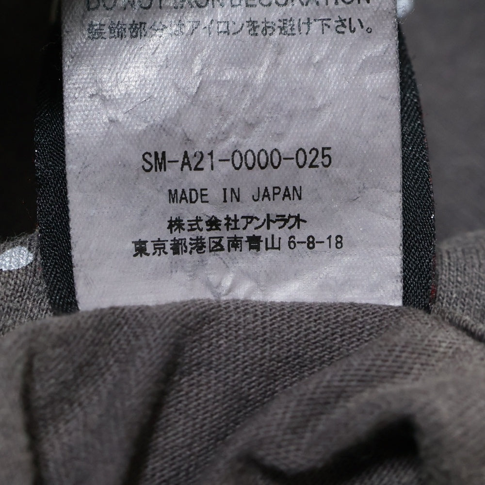 SAINT MICHAEL(セントマイケル) SM-A21-0000-025 AW21 LS TEE_SATAN ヴィンテージ加工ロングスリーブ 長袖Tシャツ カットソー グレー