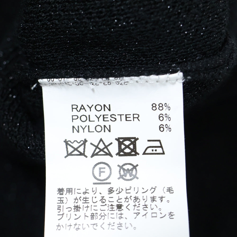 DAIRIKU(ダイリク) Lame Soccer Uniform Knit Pullover 半袖ゲームニットシャツ ブラック 23AW K-9