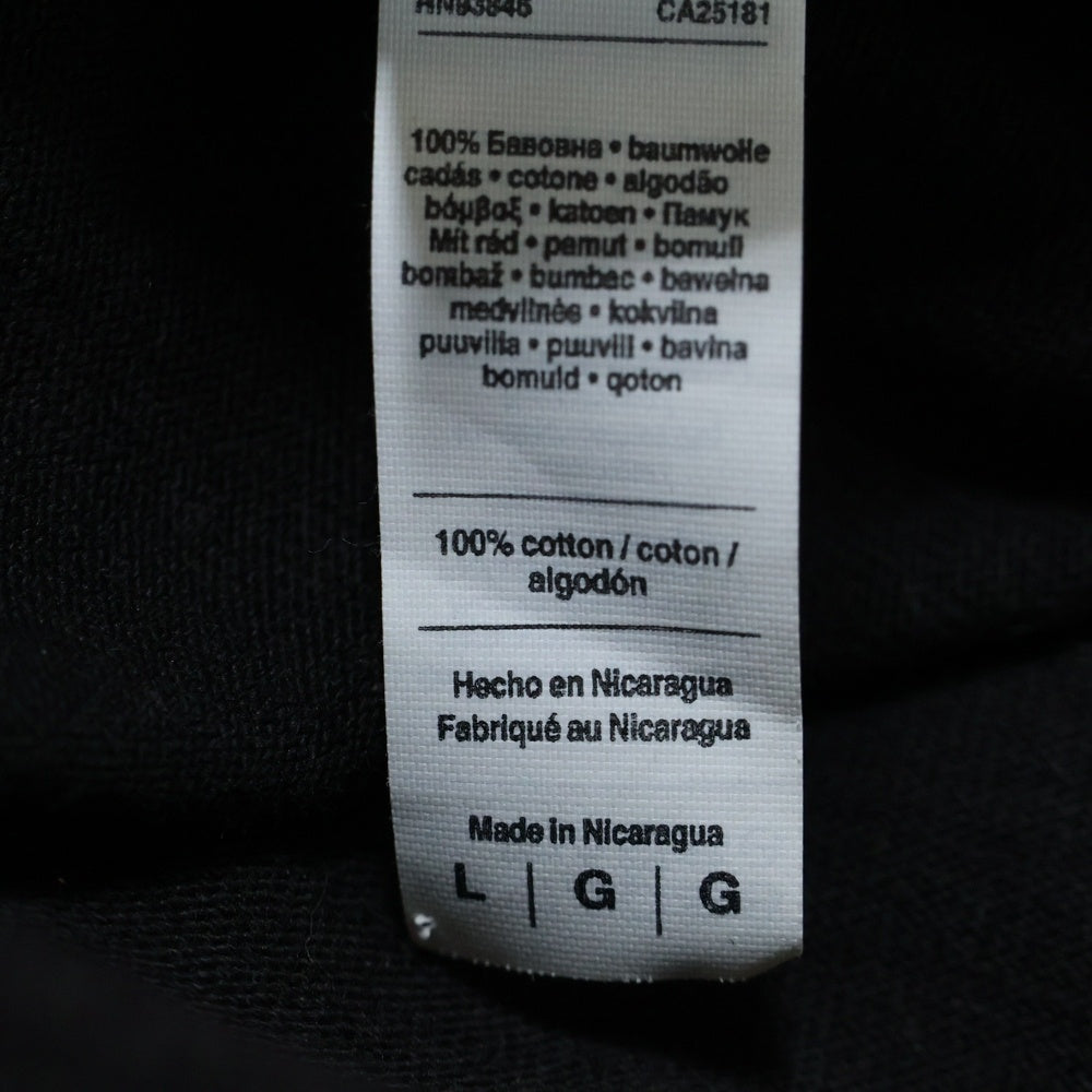 TENDERLOIN(テンダーロイン) 22SS 両面ロゴプリント クルーネック 長袖Tシャツ ブラック