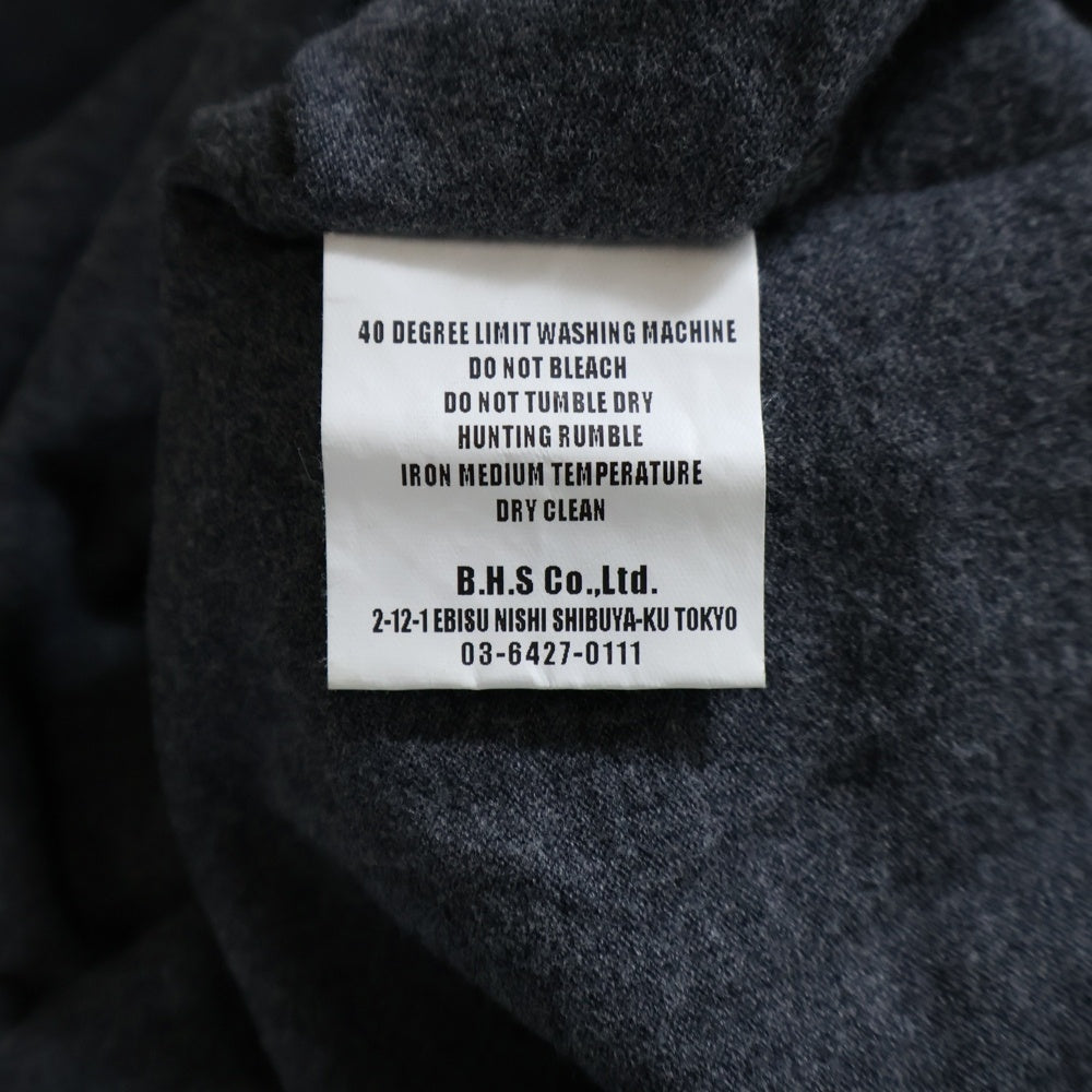 RATS(ラッツ) VARMINTS POCKET LS TEE バックプリント クルーネック 長袖Tシャツ グレー