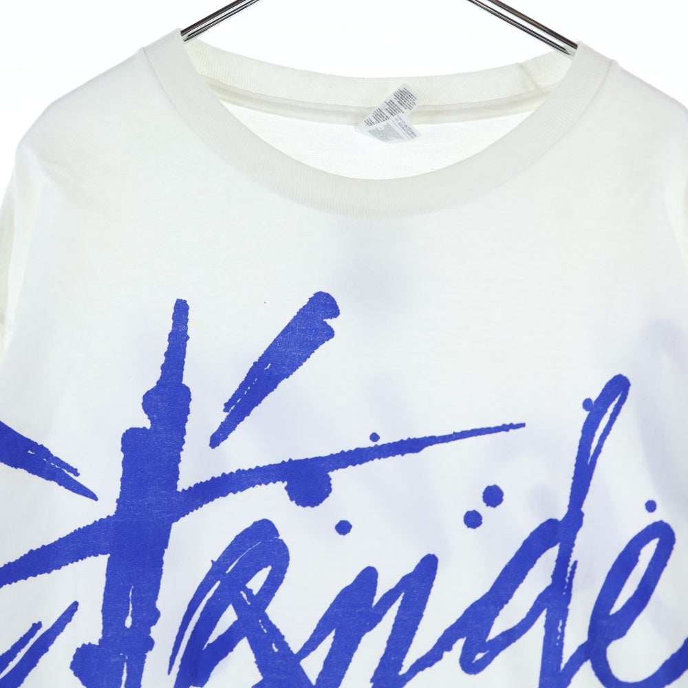 TENDERLOIN(テンダーロイン) 2D L/S TEE 両面プリント クルーネック 長袖Tシャツ ホワイト