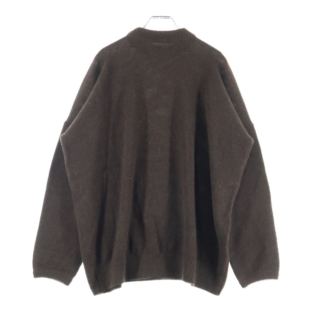 Kaval(カヴァル) Cashmere Sable Knit カシミヤ セーブル クルーネック ニット セーター ブラウン