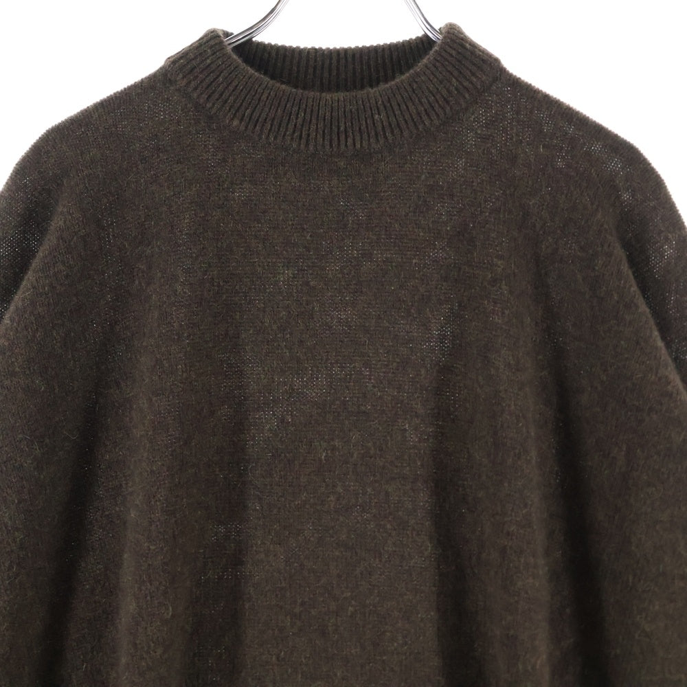 Kaval(カヴァル) Cashmere Sable Knit カシミヤ セーブル クルーネック ニット セーター ブラウン