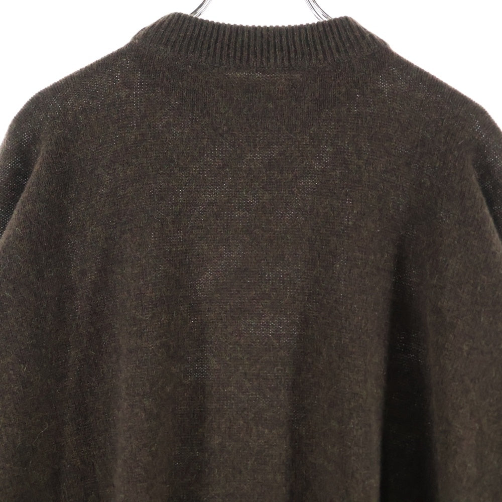 Kaval(カヴァル) Cashmere Sable Knit カシミヤ セーブル クルーネック ニット セーター ブラウン