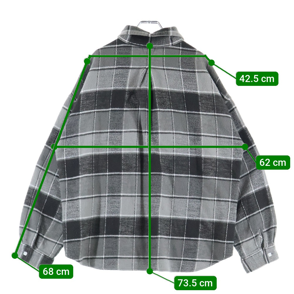 TENDERLOIN(テンダーロイン) FLANNEL CHECK フランネル チェック 長袖シャツ グレー