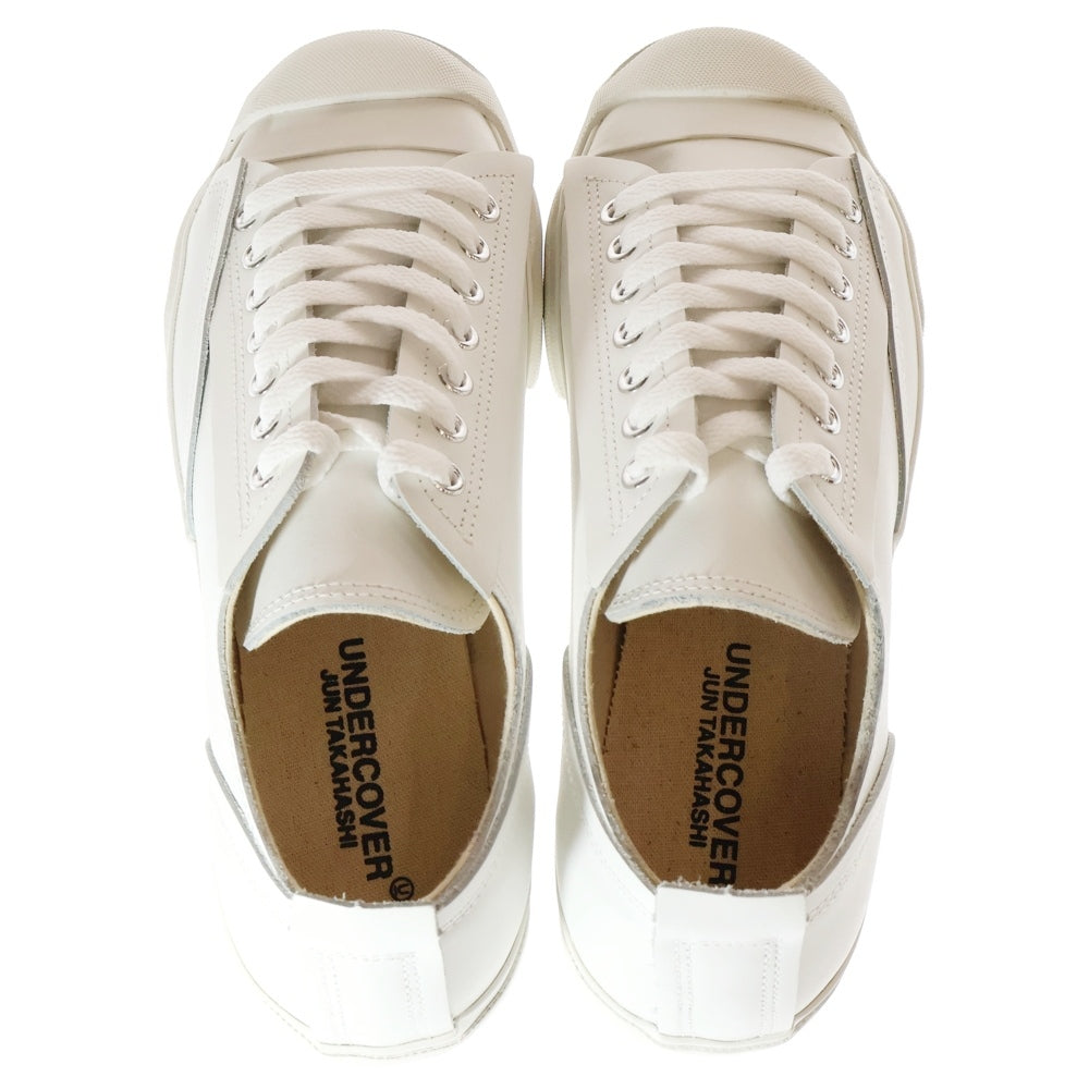 UNDERCOVER(アンダーカバー) TOE LOGO LEATHER SNEAKERS トゥーロゴ レザー ローカットスニーカー ホワイト UC2D9F02