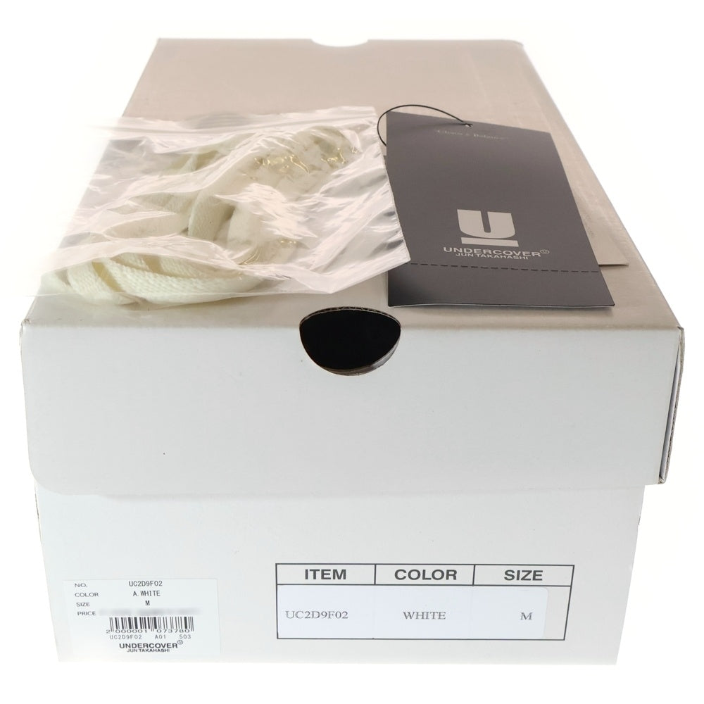 UNDERCOVER(アンダーカバー) TOE LOGO LEATHER SNEAKERS トゥーロゴ レザー ローカットスニーカー ホワイト UC2D9F02