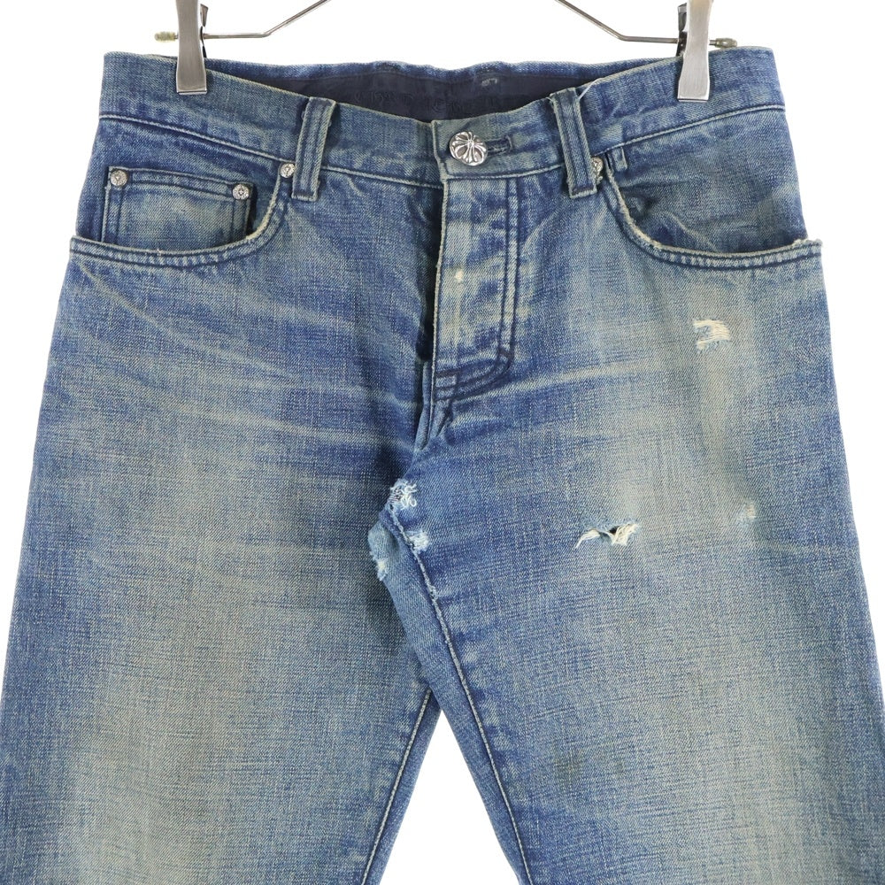 CHROME HEARTS(クロムハーツ) DENIM STRAIGHT PANTS 5POCKET デニムストレートパンツ5ポケット インディゴ
