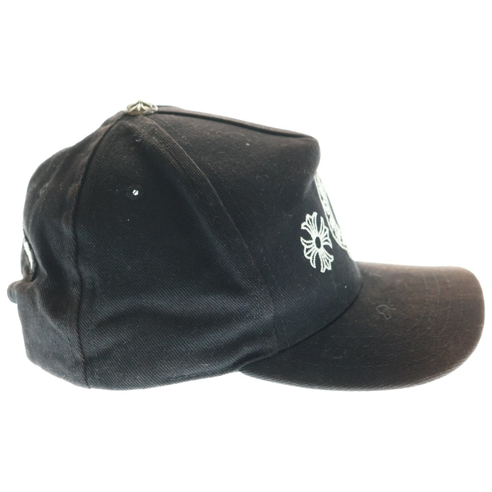 CHROME HEARTS(クロムハーツ) Horseshoe Cross Baseball Cap ホースシュー クロス刺繍 ベースボールキャップ ブラック