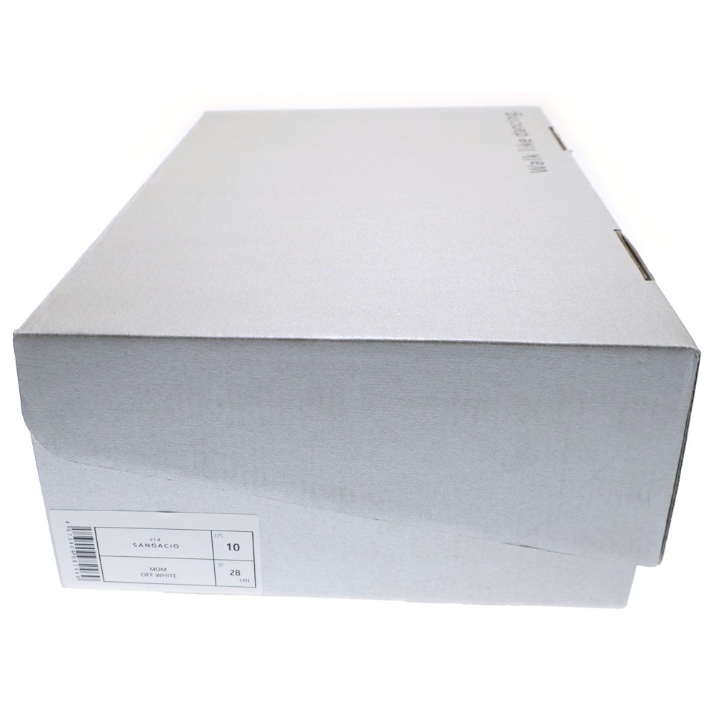 Sangacio(サンガッチョ) にゅ～ず MOM OFF WHITE パンチングレザー ローカットスニーカー US10/28.0cm オフホワイト