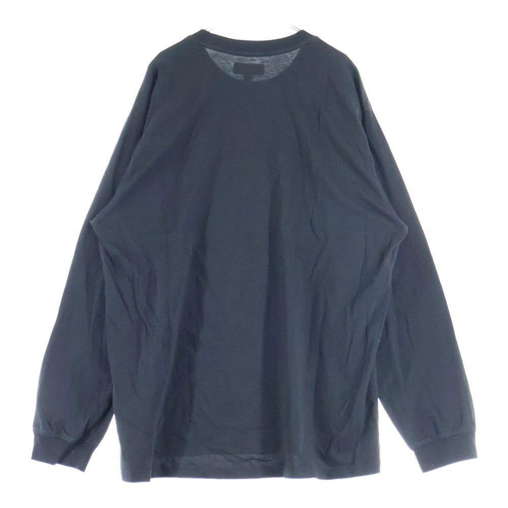 SUPREME(シュプリーム) 23AW Small Box L/S Tee スモールボックス ワッペンロゴ ロングスリーブ 長袖Tシャツ カットソー ブラック