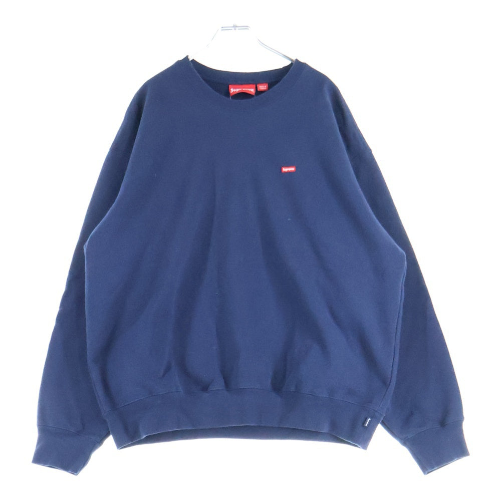 SUPREME(シュプリーム) Small Box Logo Sweatshirt スモールボックスロゴ クルーネック スウェットトレーナー ネイビー