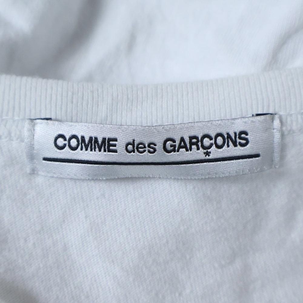 COMME des GARCONS(コムデギャルソン) ハッピーミステリーバッグ限定 フロントプリント クルーネックTシャツ 半袖カットソー レディース ホワイト OJ-T101