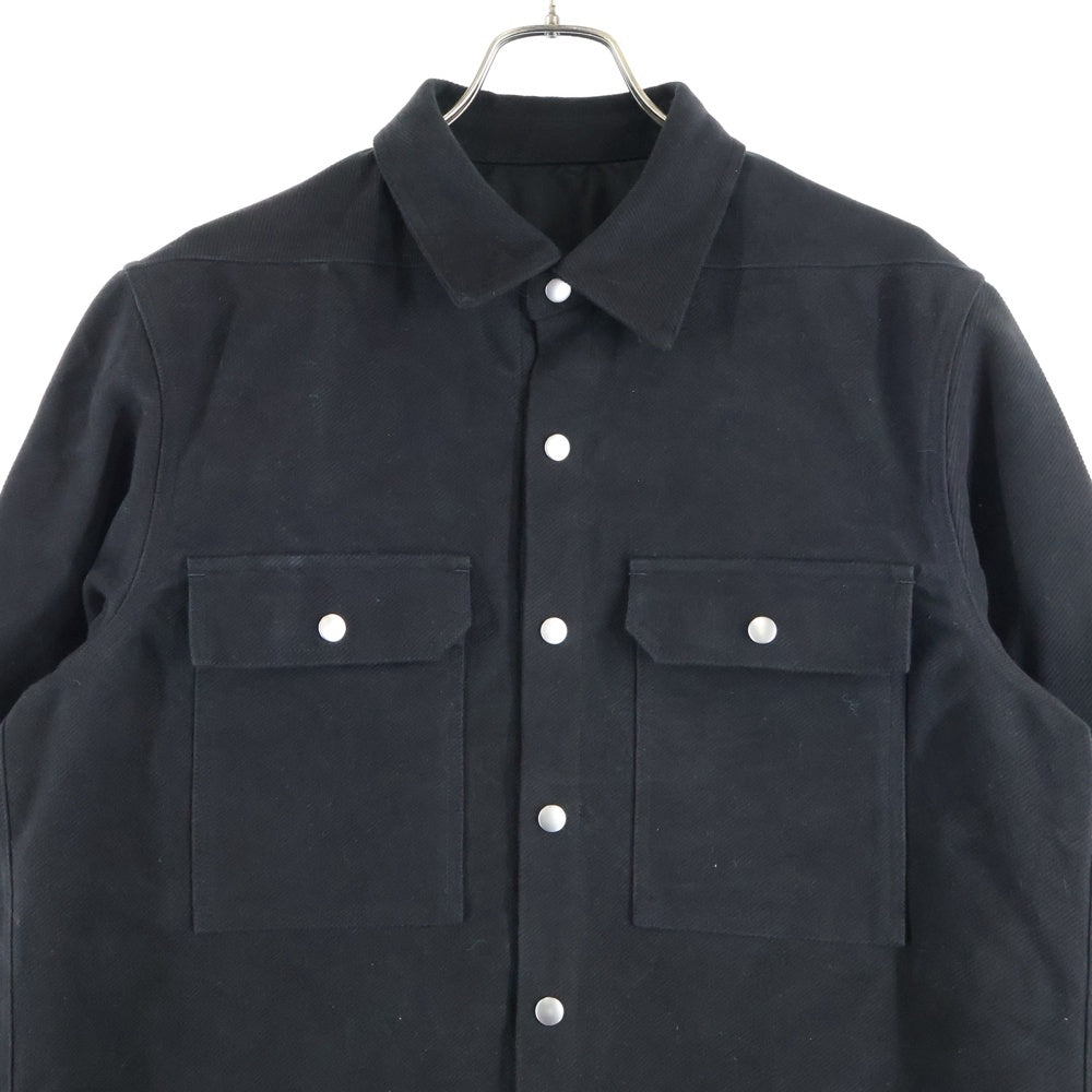 Rick Owens(リックオウエンス) 24AW OUTER SHIRT シャツジャケット ブラック RU02D6729TB