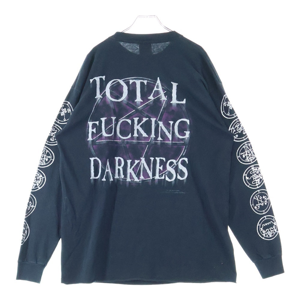 VINTAGE(ヴィンテージ) 00s CRADLE OF FILTH クレイドルオブフィルス 両面プリント クルーネック 長袖Tシャツ ブラック