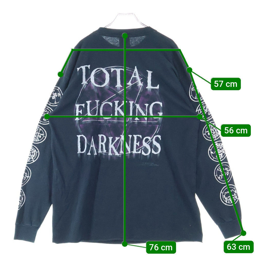 VINTAGE(ヴィンテージ) 00s CRADLE OF FILTH クレイドルオブフィルス 両面プリント クルーネック 長袖Tシャツ ブラック