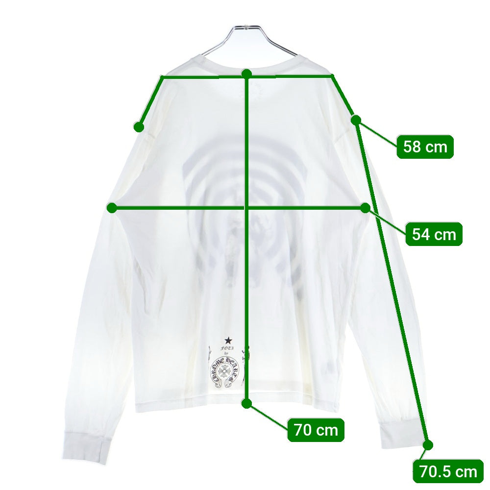 CHROME HEARTS(クロムハーツ) FOTI L/S TEE フォティ クルーネック 長袖Tシャツ ホワイト