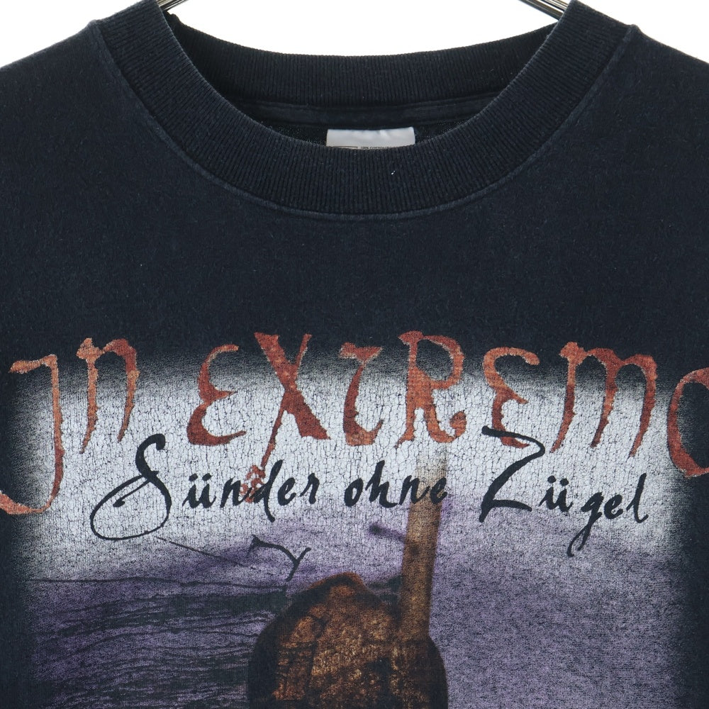 VINTAGE(ヴィンテージ) 00s In Extremo イン エクストレモ 両面プリント クルーネック 半袖Tシャツ ブラック