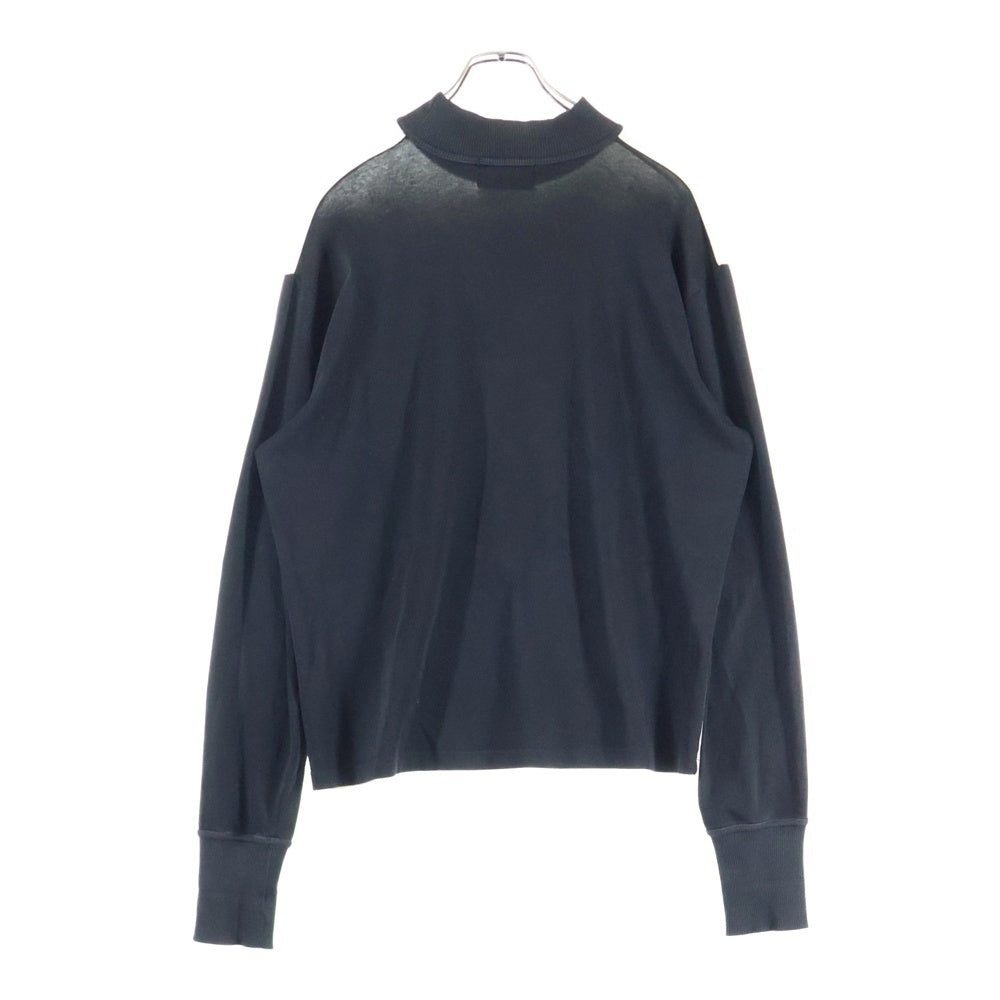 Jean Paul GAULTIER(ジャンポールゴルチエ) Madonna Eyes マドンナ フロントデザイン モックネック ロングスリーブカットソー ホワイト/ブラック