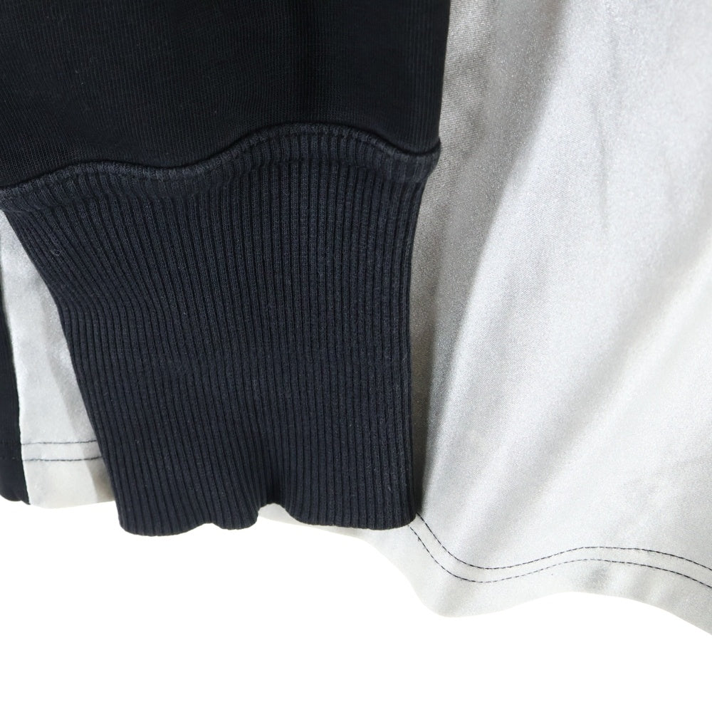 Jean Paul GAULTIER(ジャンポールゴルチエ) Madonna Eyes マドンナ フロントデザイン モックネック ロングスリーブカットソー ホワイト/ブラック