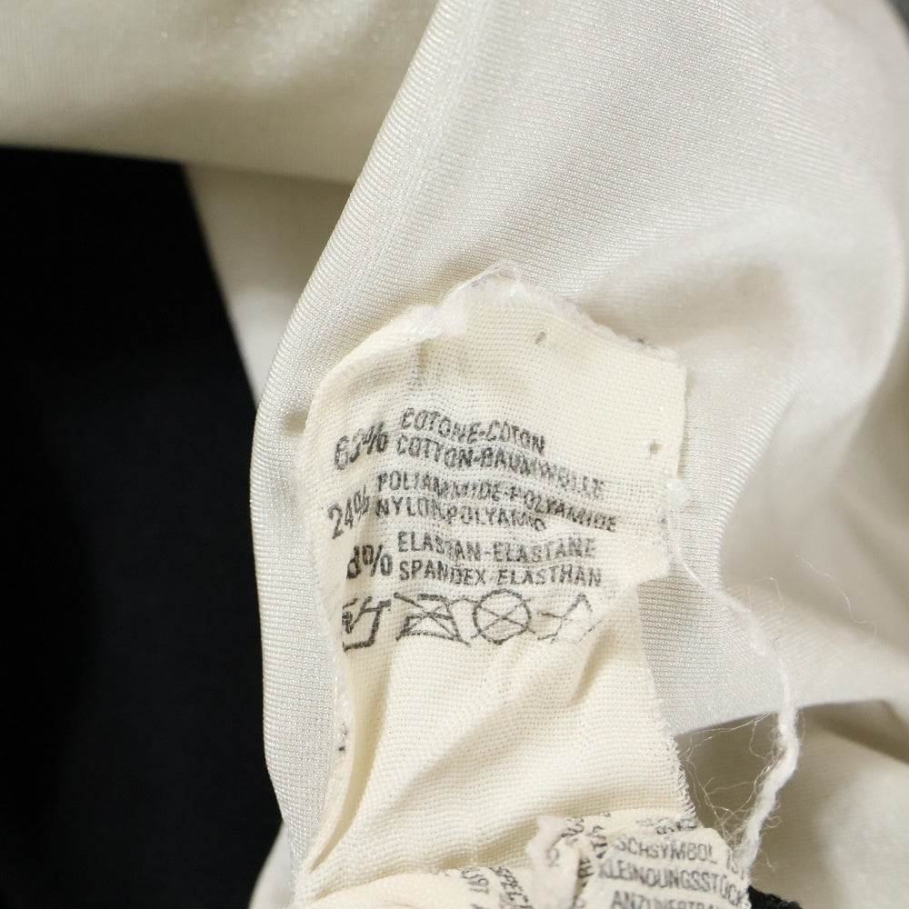 Jean Paul GAULTIER(ジャンポールゴルチエ) Madonna Eyes マドンナ フロントデザイン モックネック ロングスリーブカットソー ホワイト/ブラック