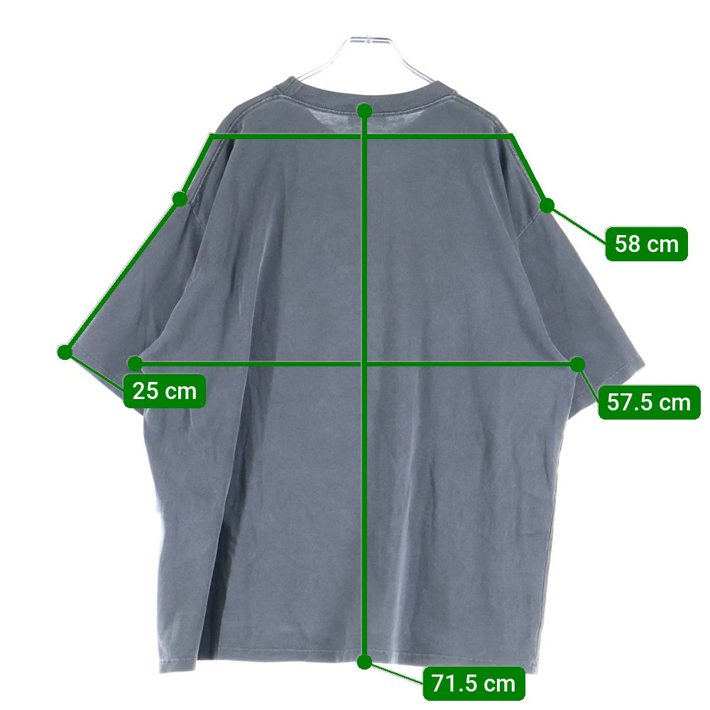 BALENCIAGA(バレンシアガ) 18AW Europa Print OverSize Tee ヨーロッパ プリント オーバーサイズ 半袖Tシャツ チャコールグレー 535717 TAV04