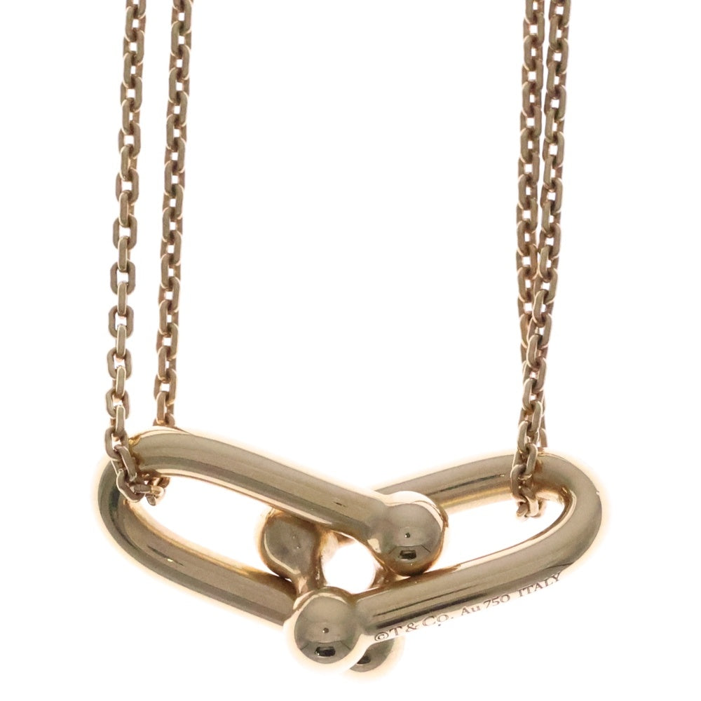 TIFFANY & Co.(ティファニー) ハードウェア ラージ ダブルリンク ネックレス ペンダントネックレス ゴールド