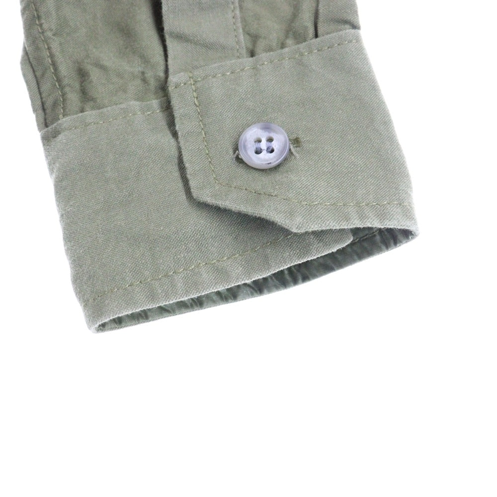 READY MADE(レディメイド) 16AW ×FEAR OF GOD Mandarin Collar Studio Shirt フィアオブゴッド マンダリンカラースタジオシャツ ミリタリージャケット ノーカラーシャツ サイドジップ