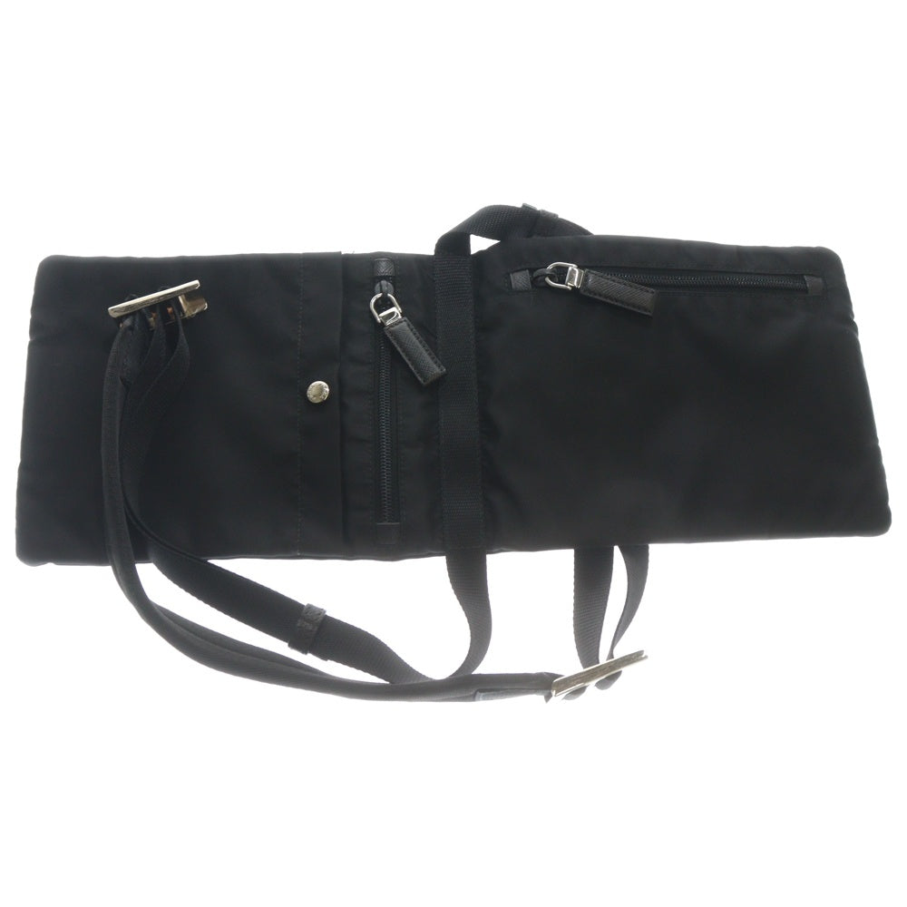 PRADA(プラダ) テスートナイロン ロングショルダーバッグ サコッシュ 2VH059 ブラック