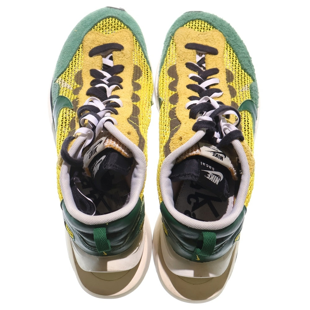 NIKE(ナイキ) ×sacai VAPOR WAFFLE CV1363-700 サカイ ヴェイパーワッフル ローカットスニーカー イエロー/グリーン US10/28cm