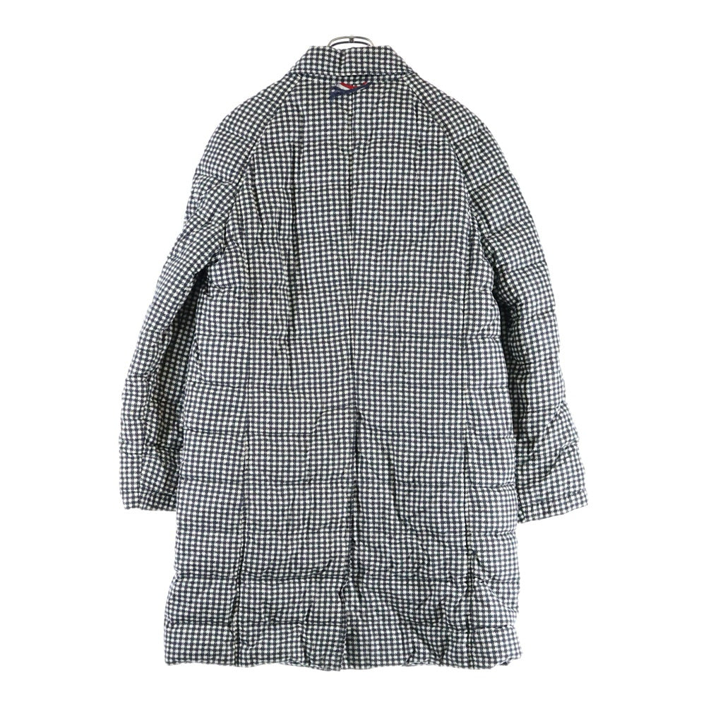 MONCLER(モンクレール) GAMME BLEU CAPPOTTO Houndstooth 千鳥格子 カッポット ダウンコート ホワイト 12393170031