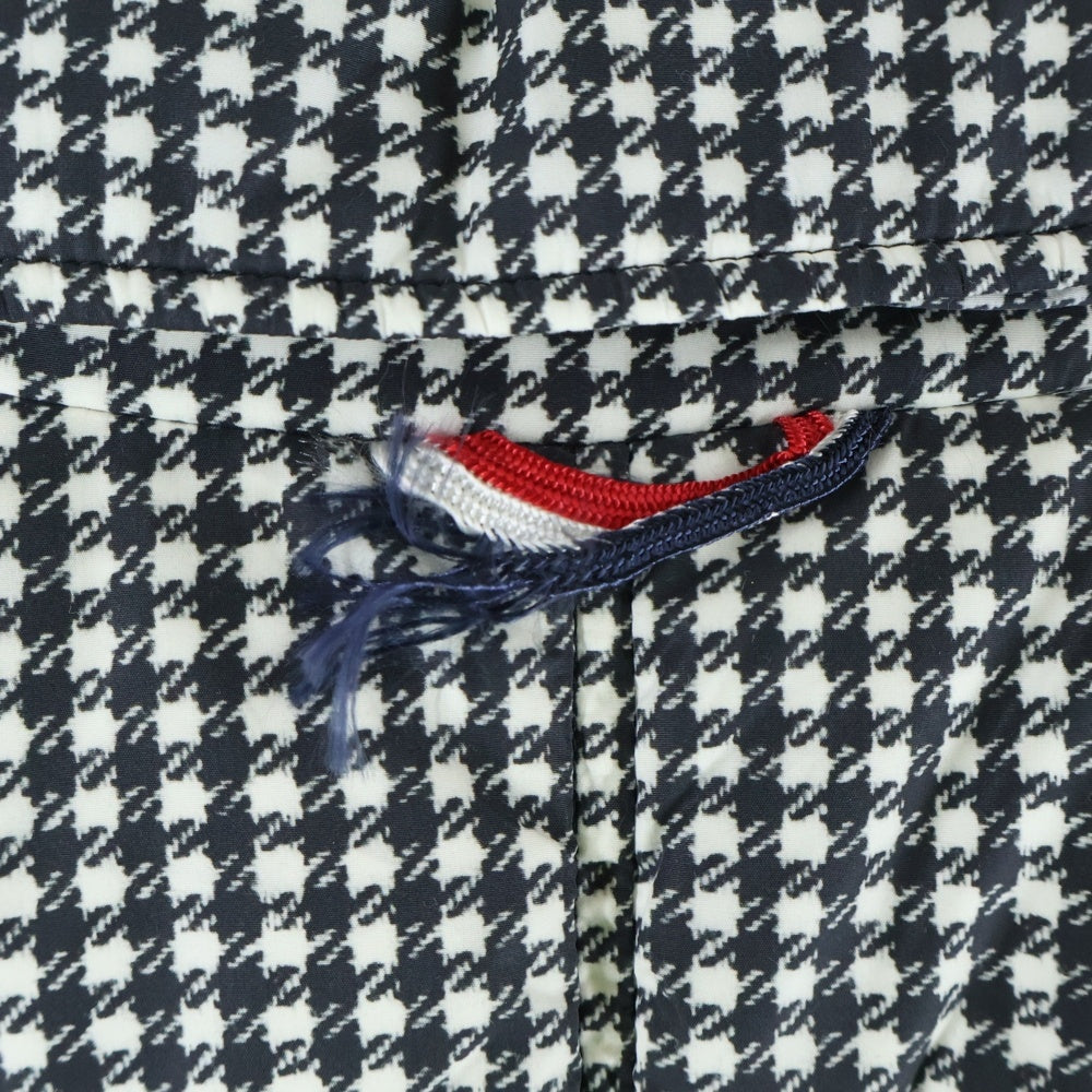 MONCLER(モンクレール) GAMME BLEU CAPPOTTO Houndstooth 千鳥格子 カッポット ダウンコート ホワイト 12393170031