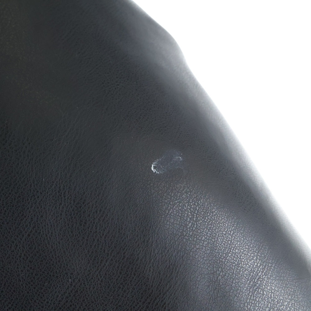 NO BRAND(ノーブランド) WOSS world of street style 中綿 アウター ジャケット フェイクレザー ブラック